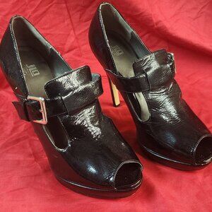 Black JLO Jennifer Lopez 8.5 Platform Heels